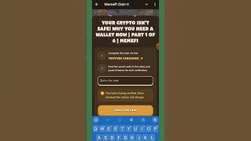 Your Crypto Isn’t Safe! Why You NEED a Wallet Now | Part 1 of 6 | MemeFi | MemeFi Code |