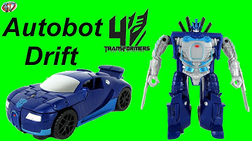 Transformers 4 Age Of Extinction: Autobot Drift One-Step Changer Toy Review, Hasbro
