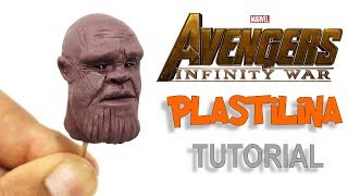 ✔️ COMO HACER LA CABEZA DE THANOS (AVENGERS INFINITY WAR) DE PLASTILINA PASO A PASO