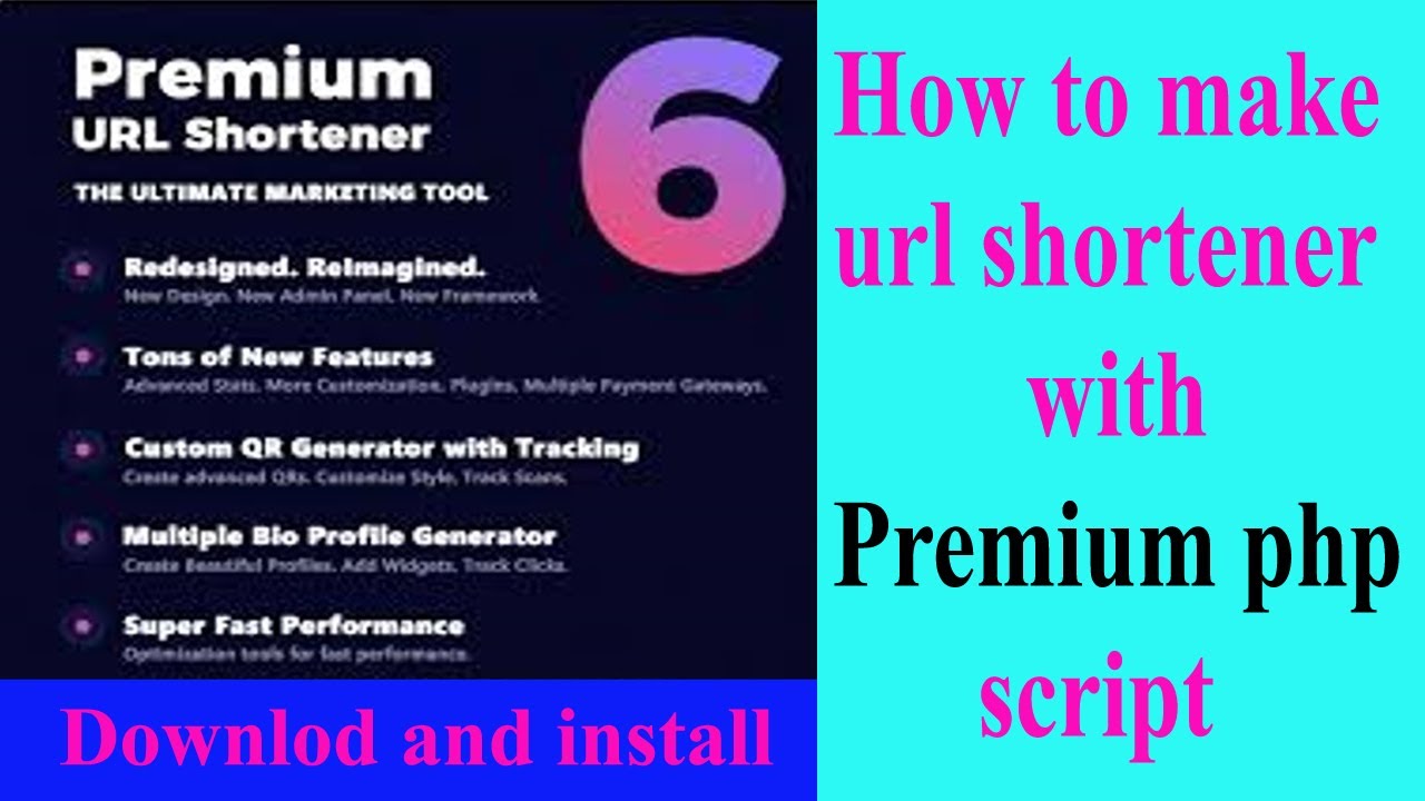 Shortme - Premium URL Shortener PHP Script