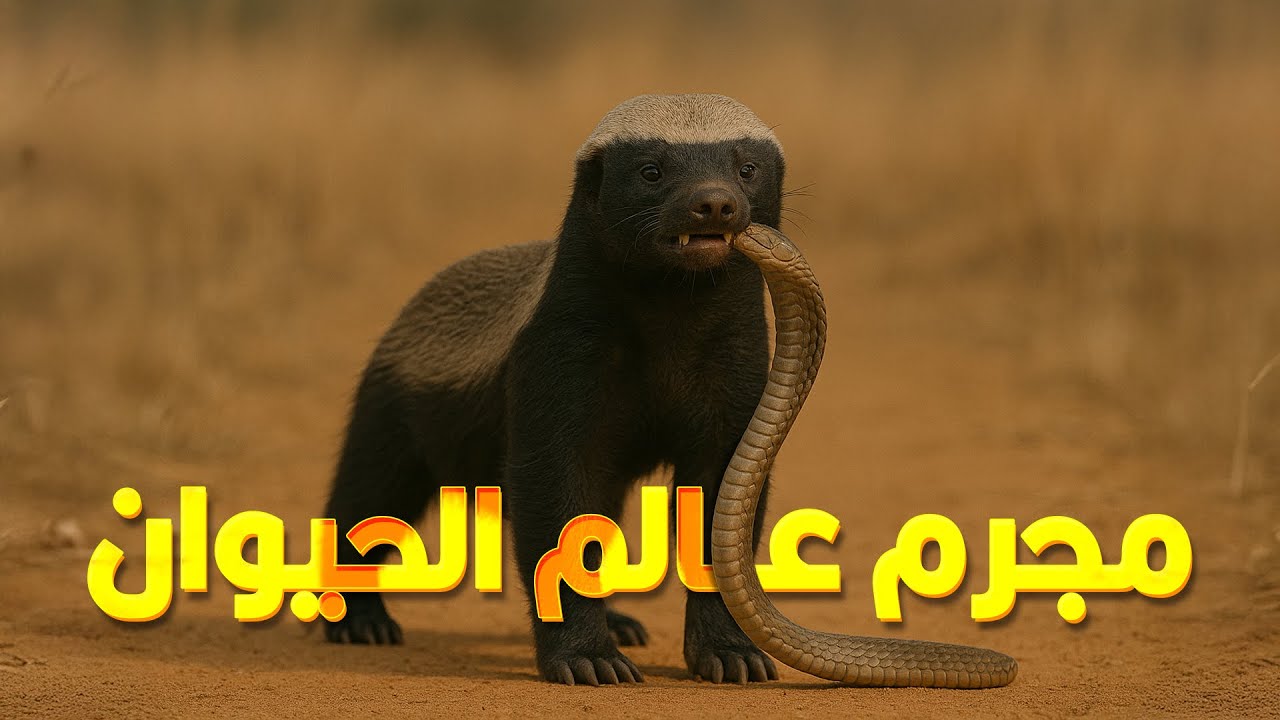 حيوان مش بيخاف من الأسد وبيهاجم الكوبرا