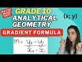 Analytical Geometry Gradient formula Grade 10 Maths