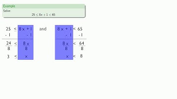 Solving three part inequalities