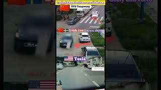 Tesla vs BYD vs Lynk &amp; Co:  AEB Pedestrian Saves!