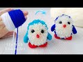 Easy Pom Pom Penguin Making Idea with Fingers - How to Make Penguin with Yarn - DIY Pom Pom Penguin