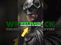Ever wonder why Batman's suit looks black