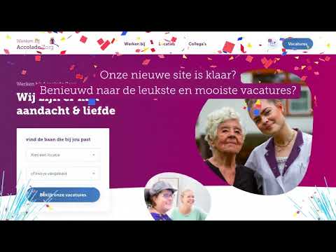 Nieuwe website werkenbijaccoladezorg.nl