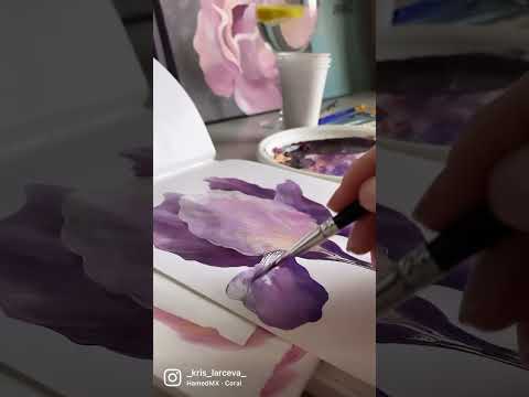 Ирис акрилом #art
