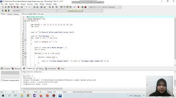 Tugas Coding Pertemuan 13 - Program yang dapat mencari suatu angka  dalam suatu larik/array