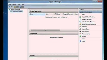 Windows 8 : Hyper-V Feature
