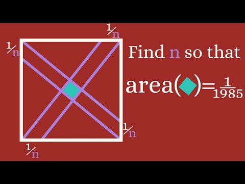 Find the area of the inner square.