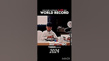 3x3 average 4.05 sec world record🤯🥶 #rubikscube #worldrecord #shorts