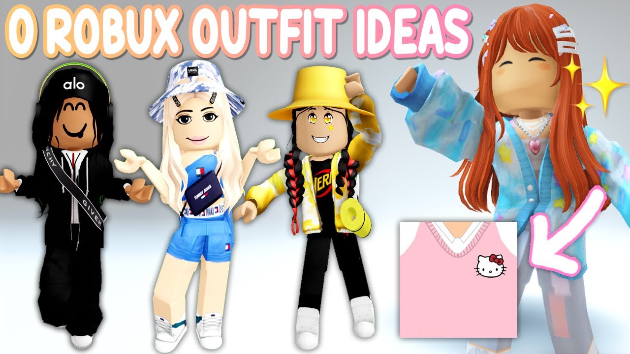 0 ROBUX OUTFIT IDEAS!! CUTE AVATARS with FREE ITEMS You Must Try ...