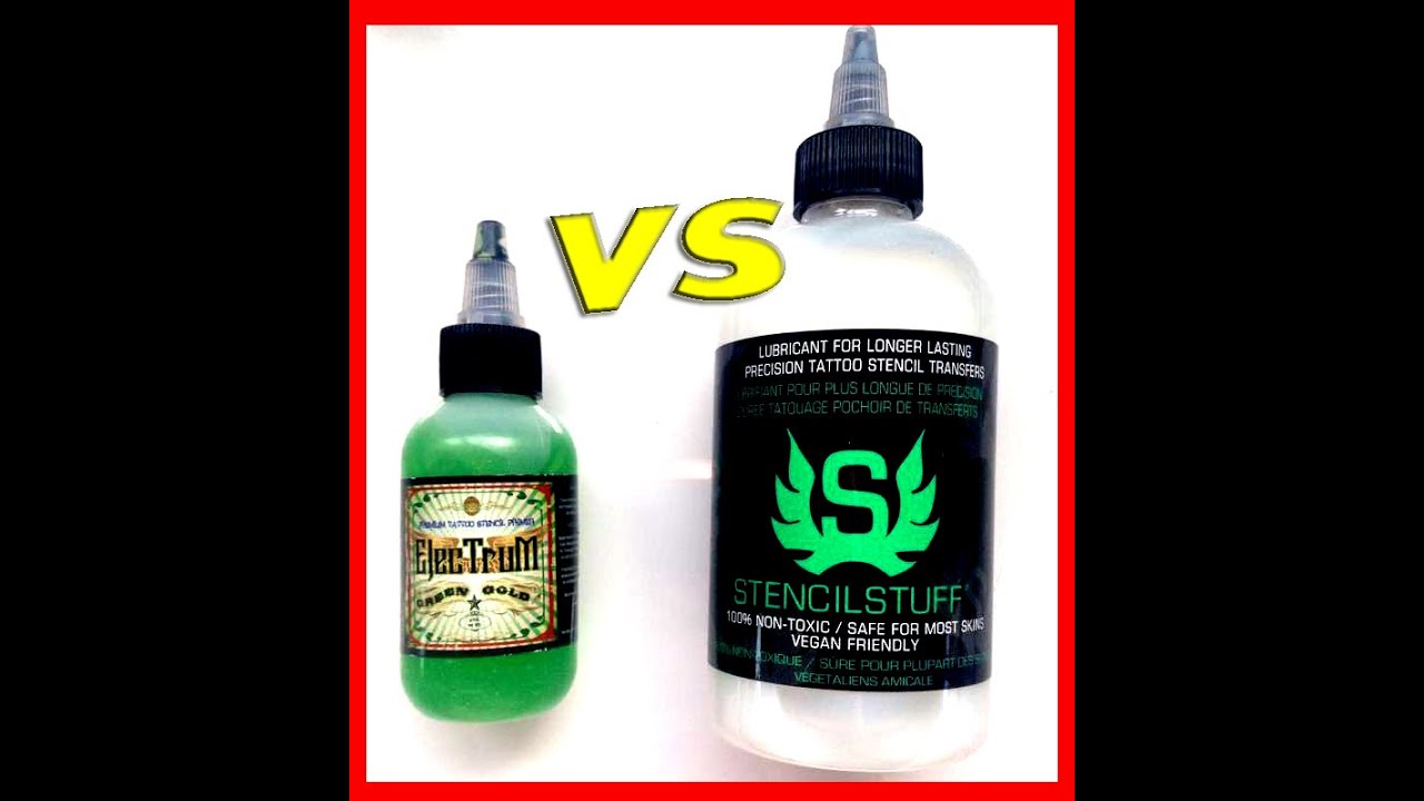 Stencil Stuff vs Electrum Wipe Test. Tattoo Review - YouTube