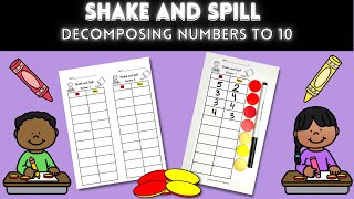 Shake and Spill Decomposing Numbers Math Center