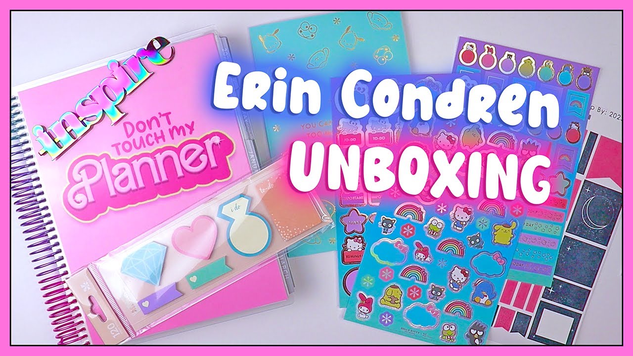 Planner Unboxing | Erin Condren Vertical Life Planner - YouTube