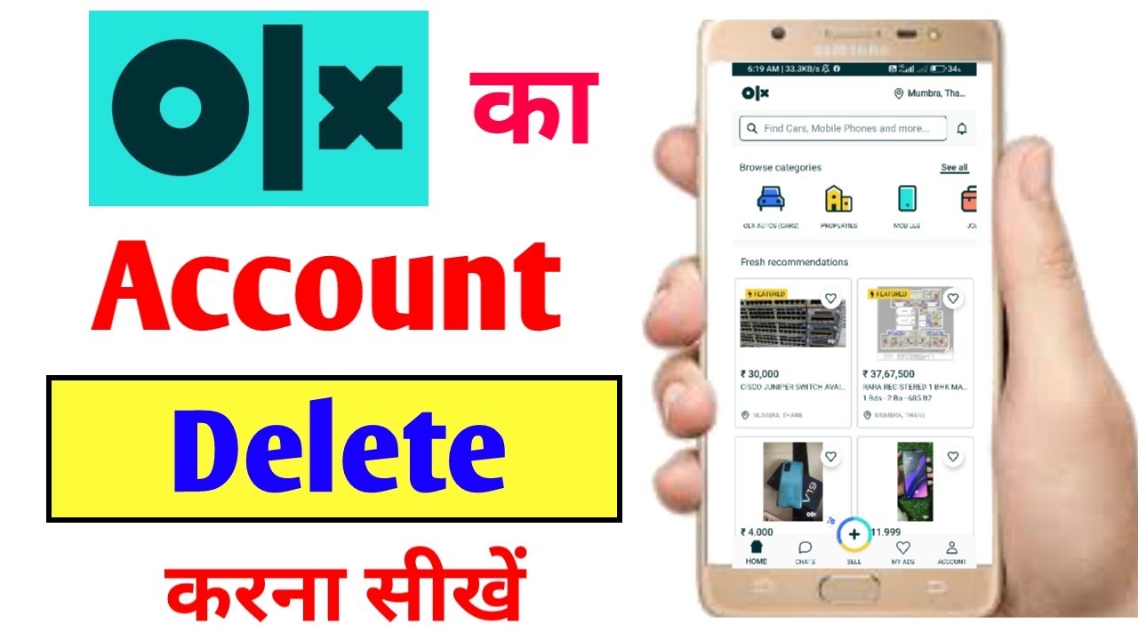 How To Delete OLX Account 