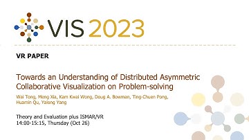 Towards an Understanding of Distributed Asymmetric Collaborative Visualization on Problem-solving -