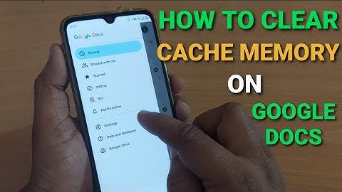 how to clear cache memory on Google Docs
