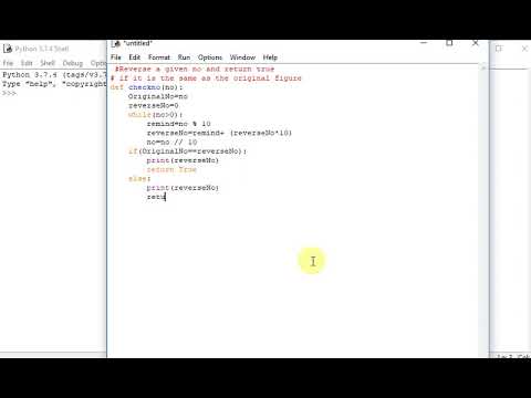 Python Program - Reverse of a number