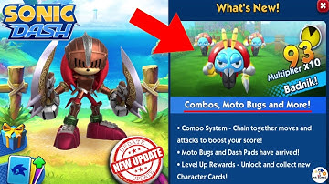 Sonic Dash - Unlocked Sir Gawain New Character | Combos, Moto Bugs New Update 2024 | MRSONIC