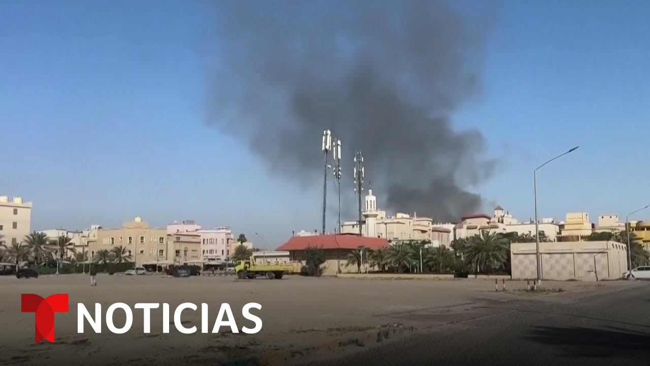 Un video registra una columna de humo cerca de la embajada de EE.UU. en Kuwait | Noticias Telemundo