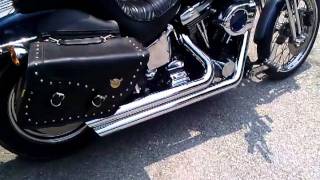 99 Springer Softail with Python Staggered duals