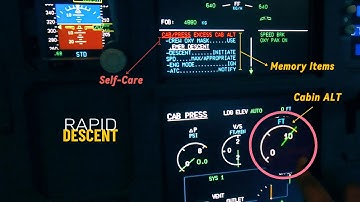 Airbus A320 Tutorial: Rapid Decompression - Emergency descent demonstration