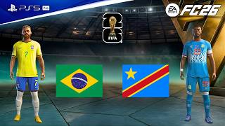 FC 26 - Brazil vs Congo DR | FIFA World Cup 2026 | Nemar vs Lionel Mpasi epic battle