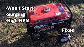 DuroMax Generator Will Not Start | Surging | Troubleshooting & Fix