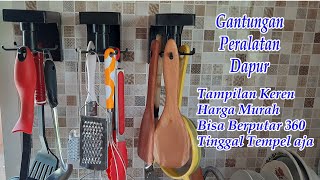 Gantungan Peralatan Dapur Tinggal Tempel