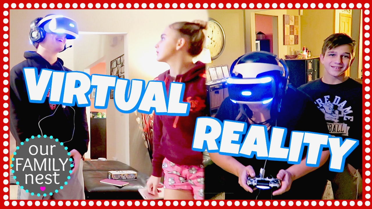 TRYING PLAYSTATION VIRTUAL REALITY FOR THE FIRST TIME!
