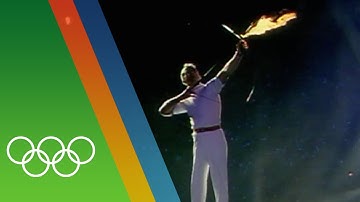 Barcelona 1992 Olympic Torch Lighting | Epic Olympic Moments