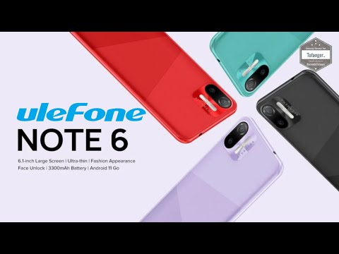 Smartphone Ulefone Note 6 - Ram 1GB & Rom 32GB - Android 11 GB - 3300mAh - Unboxing