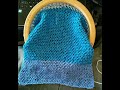 How to Loom Knit the Owl Eye Stitch No purls and no curls. hats, shawls scarves, blankets