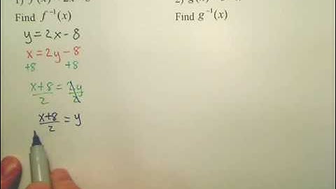 7.7 Inverse Relations and Functions - Algebra 2