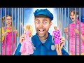 😱 OH NO, Barbie &amp; Ken in Jail! Becoming BARBIE and KEN in Real Life by La La Life