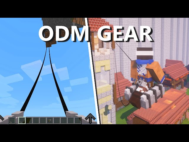 ANIMATIONS, 3D MANEUVER GEAR, TITANS & MORE! Minecraft Attack On Titan Mod  Review 