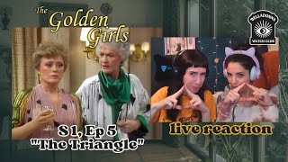 GOLDEN GIRLS S1 E5 'The Triangle' | Live Reaction - Belladonna Watch Club
