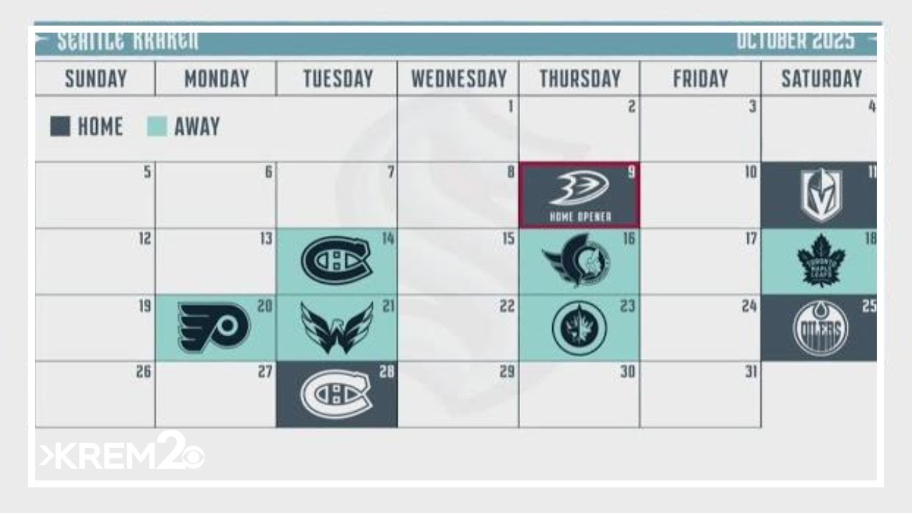 Seattle Kraken 2025-26 schedule: Five most intriguing home games