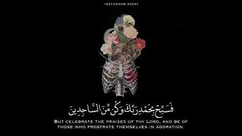 سور الحجر من الآية ٩٧ إلى الآية ٩٩ بصوت الشيخ هزاع البلوشي 🌺