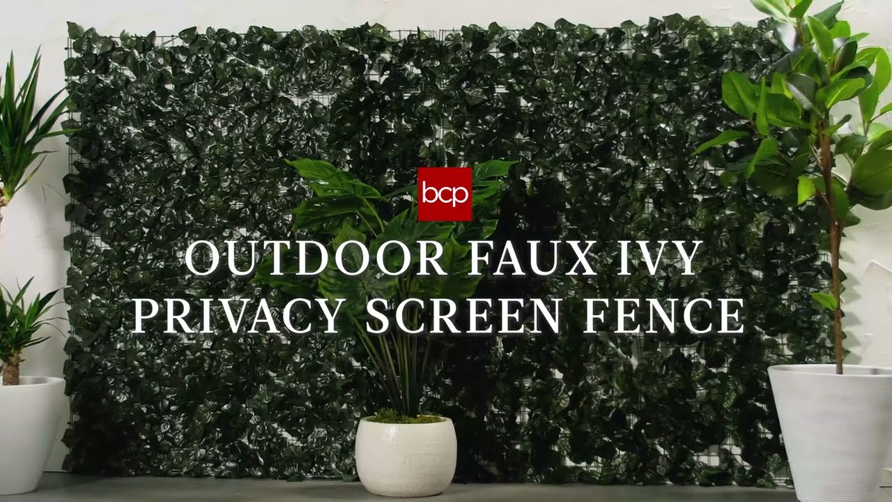 Outdoor Faux Ivy Privacy Screen Fence – Best Choice Products