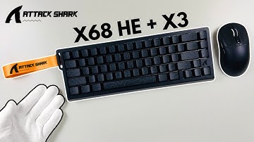 Attack Shark X68HE Keyboard & X3 Gaming Mouse Set Unboxing + Fortnite Gameplay