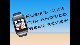 Rubik's cube for Android wear app reveiw screenshot 1