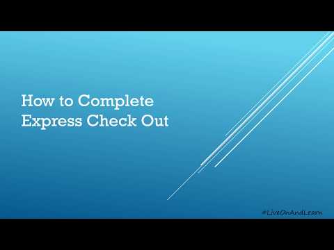 UConn Residential Spring 2020 Express Check Out Tutorial