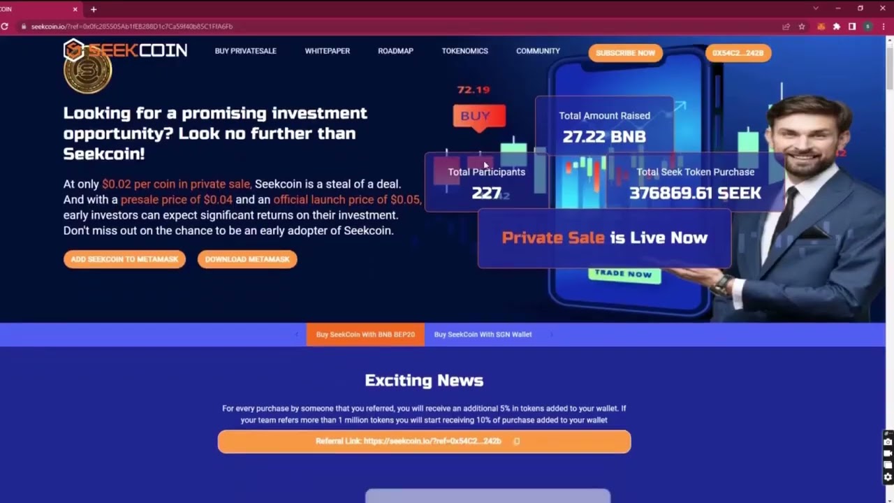 Как купить SEEK COIN с внутреннего баланса кабинета