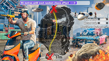 Every *200* Metres Causes Random CHAOS Effect! Can I Cross GTA 5? #2