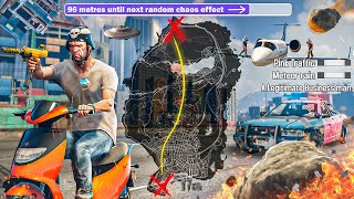 *New* Every 199 Metres Causes Random CHAOS Effect! Can I Cross GTA 5?