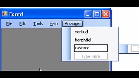 0058  MENU STRIP القوائم  سي شارب   c sharp