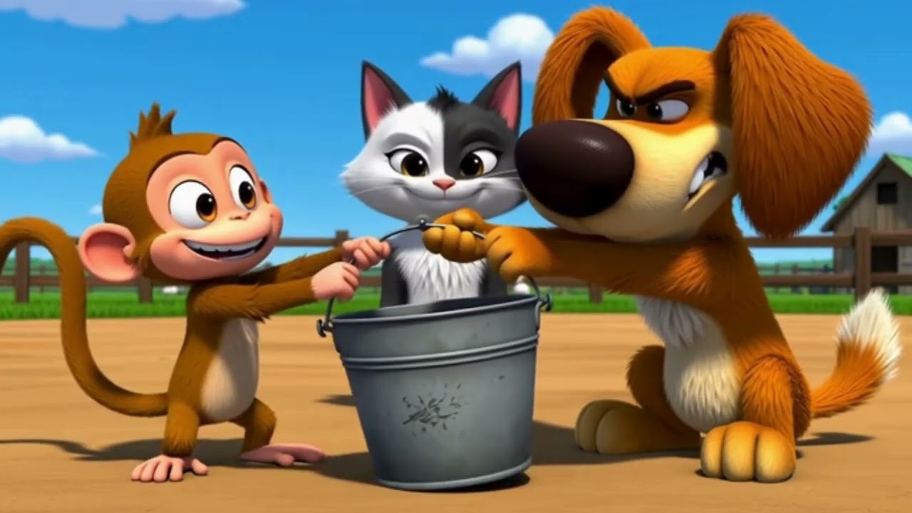 This Bucket Caused a BIG Fight 😂🪣 | Funny Cartoon for Kids 